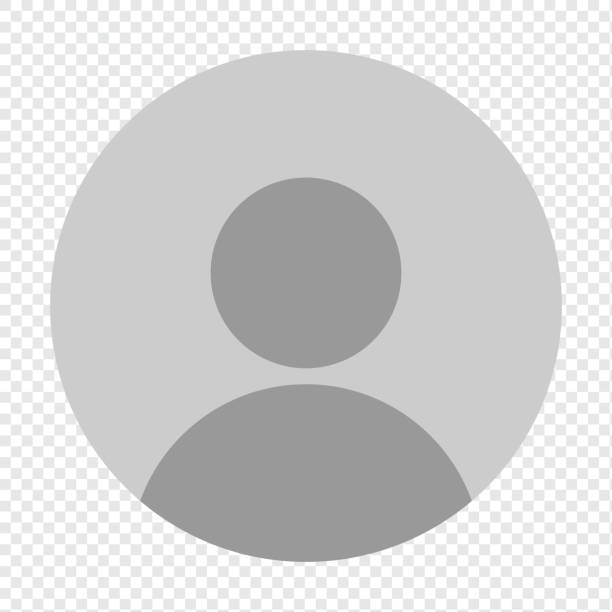 Vector flat illustration in grayscale. Avatar, user profile, person icon, gender neutral silhouette, profile picture.